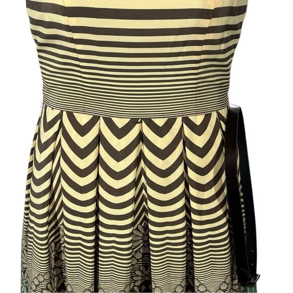 Anne Klein Striped Ombre Hem Belted Mini Dress Size 4 NWOT - Picture 4 of 12